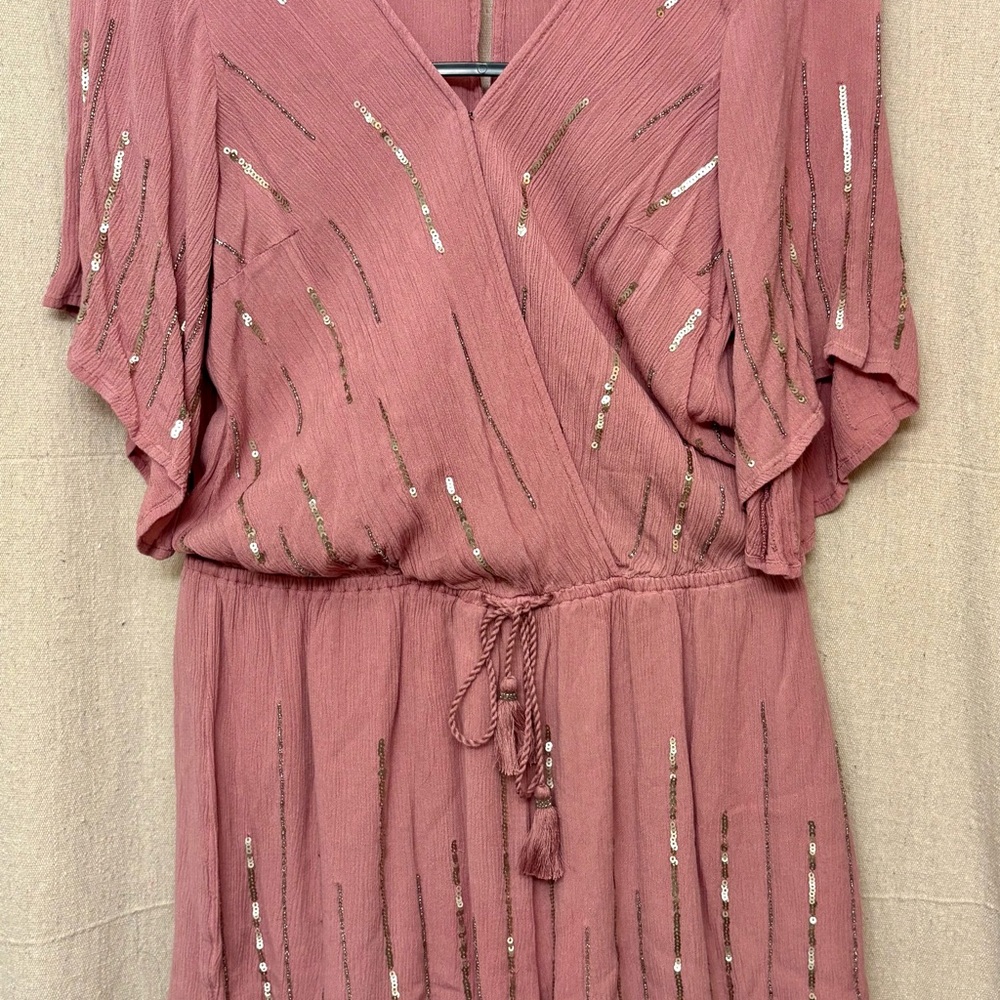 Abercrombie and Fitch, Rose and Silver Jumpsuit